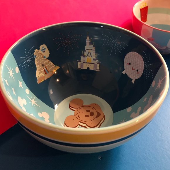 ShopDisney Parks Mickey Mouse Ceramic Nesting Dinner Bowl Set by Jarrod Maruyama - Picture 12 of 12